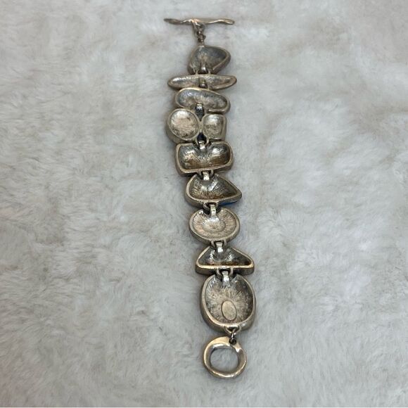 Premier Design Geo Design Enamel Cream, Green Toggle Bracelet - Picture 5 of 10